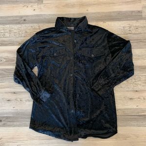 Tracy Evans vintage velvet shirt